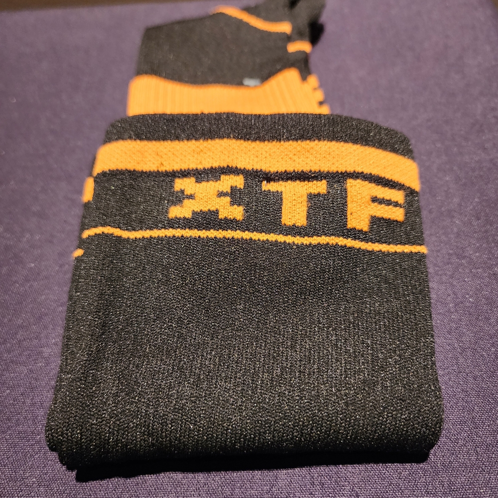 Black and Orange XTF COMPRESSION Socks